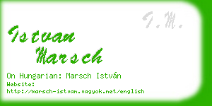 istvan marsch business card